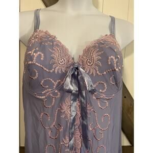 Cacique Babydoll Purple Pink 22/24 Lingerie NWT 3X